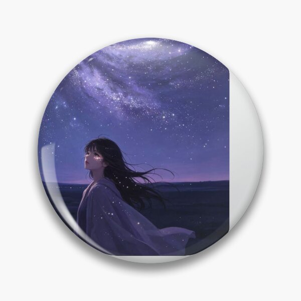 Item preview, Galactic Vortex: Girl in Purple Night designed and sold by DigArtis.