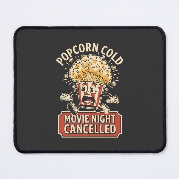 Item preview, Popcorn Cold Movie Night Cancelled Retro Character designed and sold by SplashTastic.