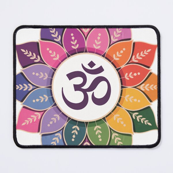 Item preview, AUM ॐ Flower Mandala Lotus Chakra Art illustration designed and sold by Working Pajama.