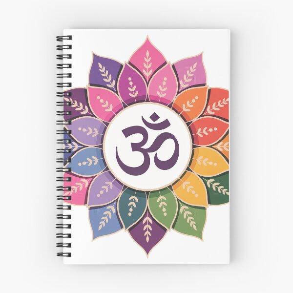Item preview, AUM ॐ Flower Mandala Lotus Chakra Art illustration designed and sold by Working Pajama.