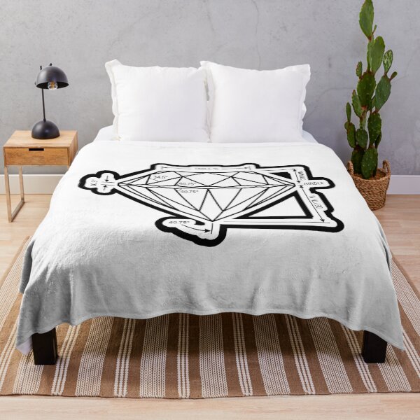 Item preview, Minimalist Brilliant Cut Diamond Anatomy Blueprint designed and sold by Qavex Design Co..