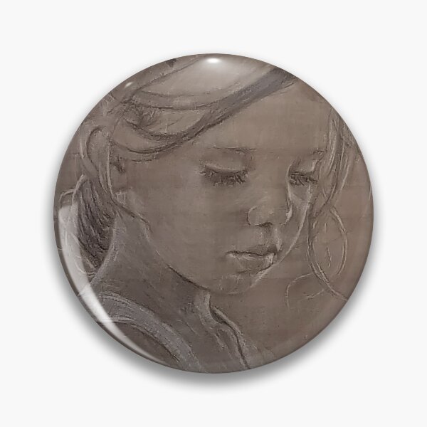 Item preview, Quiet Reflection – Charcoal Portrait of a Girl in a Cap by Avril Thomas – Adelaide / South Australian Artist designed and sold by AvrilThomasart.