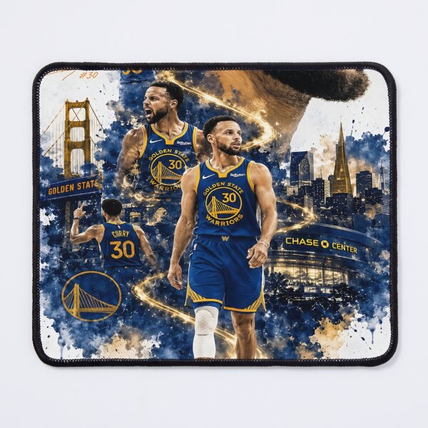 Item preview, Stephen Curry The Legendary Basketball Player of Golden State Warriors Against the Backdrop of Iconic San Francisco Landmarks designed and sold by Matt_Smith.