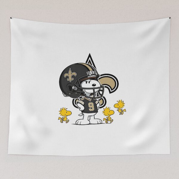 Item preview, Snoopy And Woodstock New Orleans Saints Football Fan Game Day designed and sold by DamianRoy88.