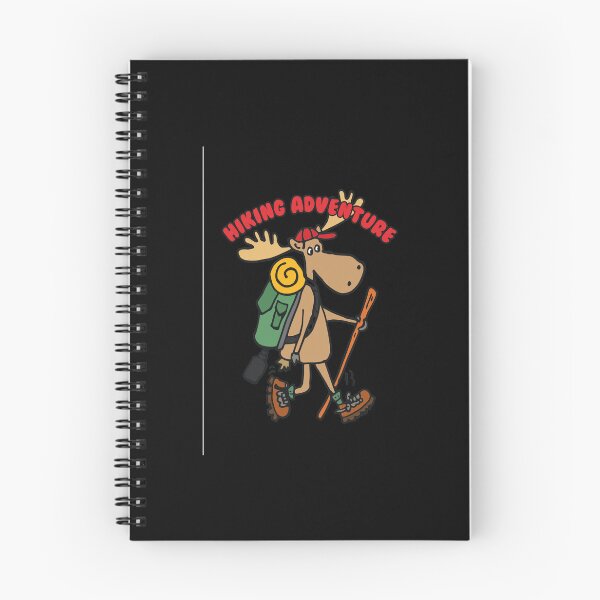 Item preview, Cartoon Moose Hiker Backpacking Wanderer designed and sold by GAVIANDERS.