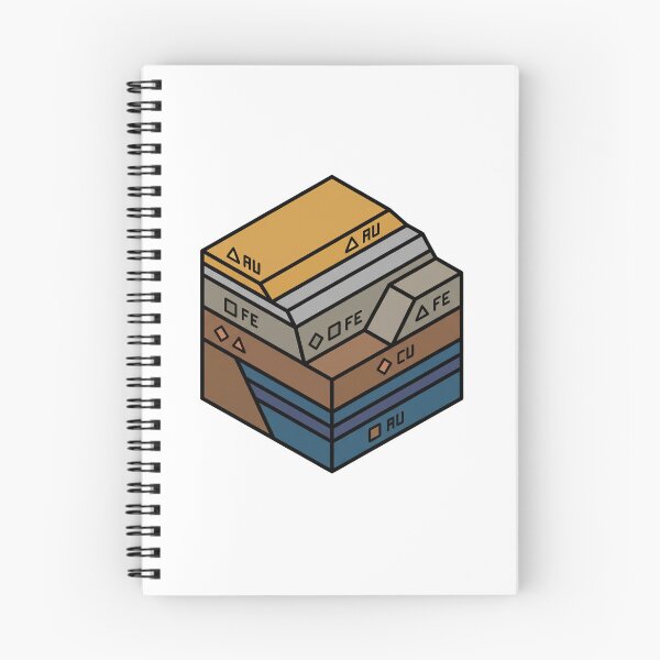 Item preview, Isometric Geological Cross Section Mineral Diagram designed and sold by Qavex Design Co..