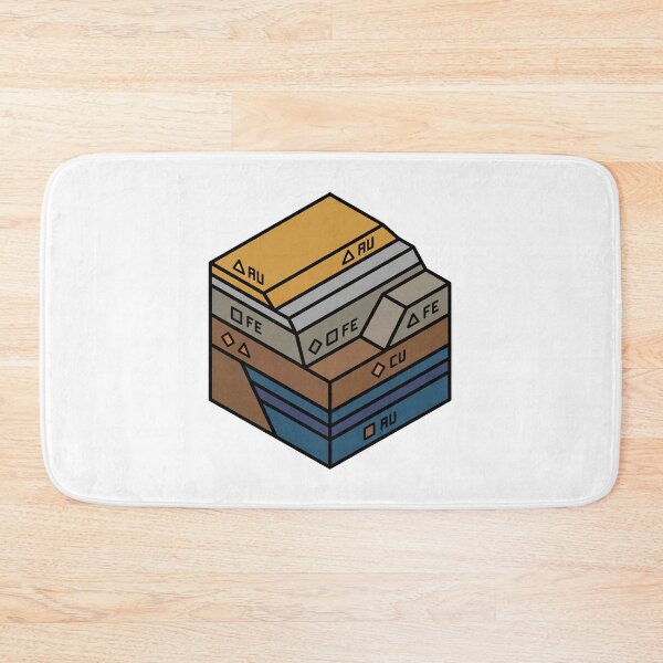 Item preview, Isometric Geological Cross Section Mineral Diagram designed and sold by Qavex Design Co..