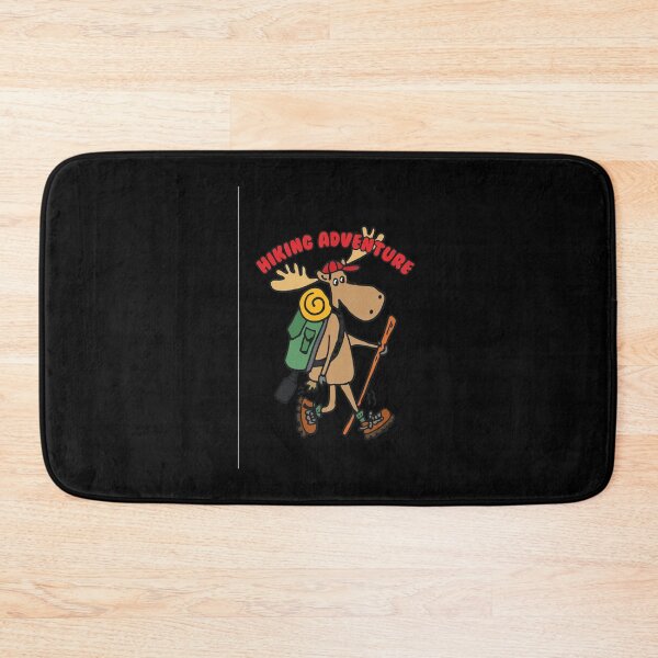 Item preview, Cartoon Moose Hiker Backpacking Wanderer designed and sold by GAVIANDERS.