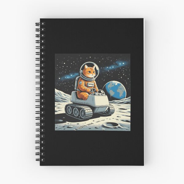 Item preview, Cat Astronaut Driving Lunar Rover Space Adventure designed and sold by GAVIANDERS.