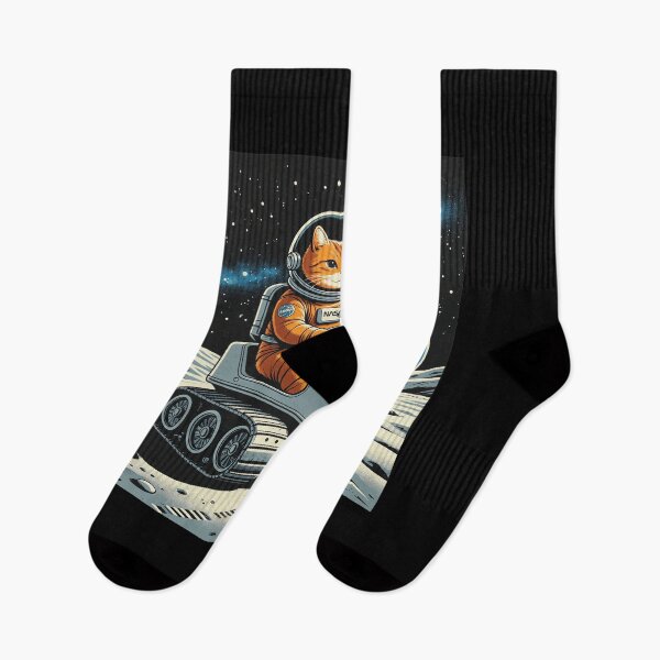 Item preview, Cat Astronaut Driving Lunar Rover Space Adventure designed and sold by GAVIANDERS.