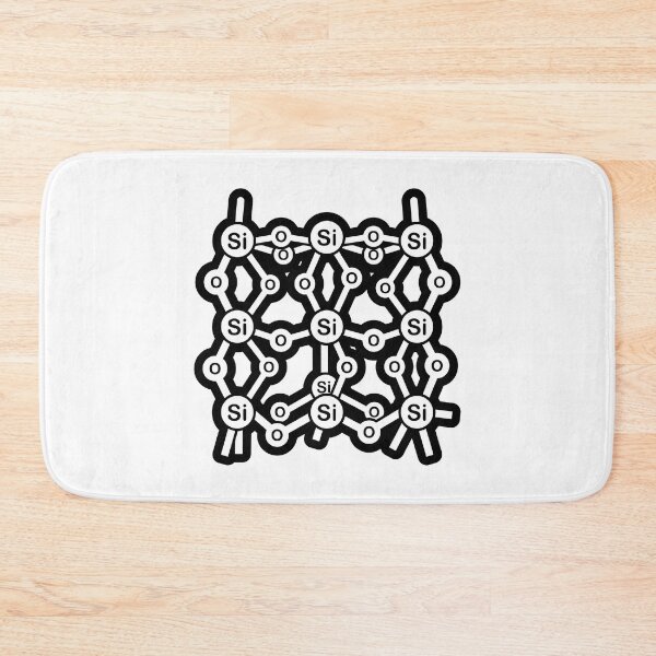 Item preview, Minimalist Silicon Crystal Lattice Molecular Diagram designed and sold by Qavex Design Co..
