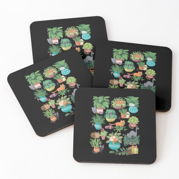 Item preview, Cats and Houseplants Illustration Collection designed and sold by GAVIANDERS.