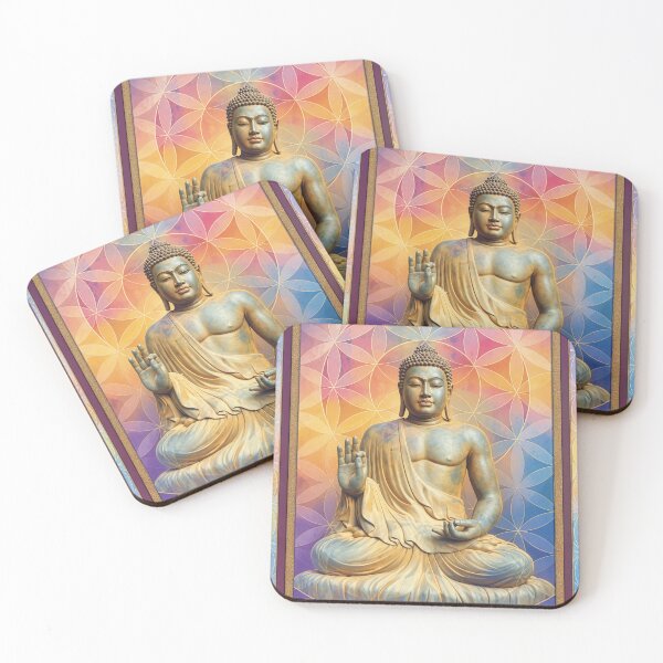 Item preview, Buddha  - Flower of Life designed and sold by Laeton Designs.