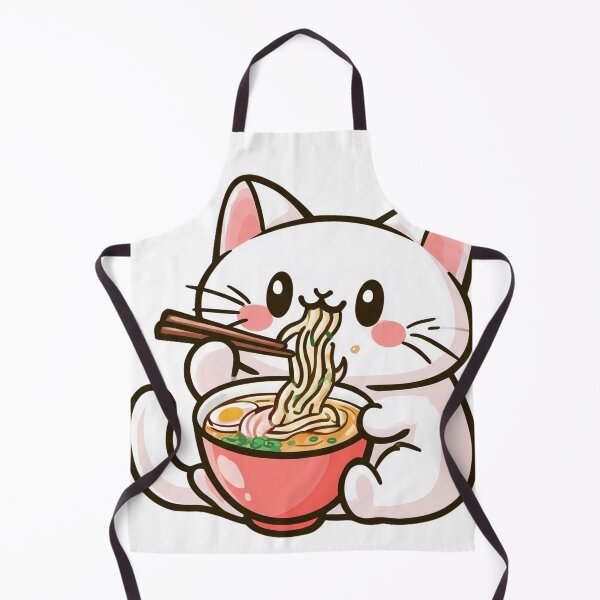 Item preview, Cat Eating Ramen designed and sold by Living Positive With Dan.