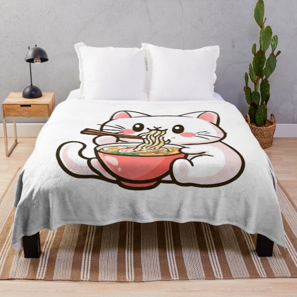 Item preview, Cat Eating Ramen designed and sold by Living Positive With Dan.