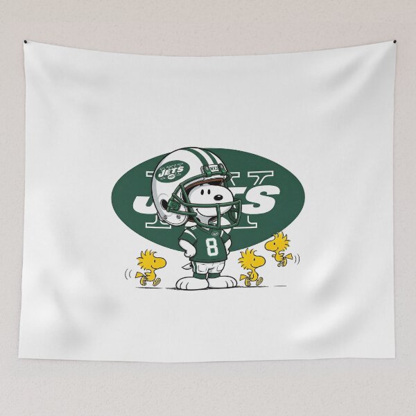 Item preview, Snoopy And Woodstock New York Jets Football Fan Game Day designed and sold by DamianRoy88.