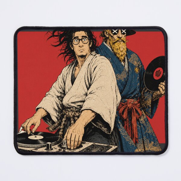 Item preview, Battle Of Shogunate DJ - Samurai Vinyl DJ Ronin Poster Art designed and sold by BRTHRCNK01.