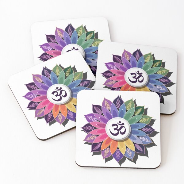 Item preview, ॐ-OM-AUM Lotus Chakra  Flower Art  designed and sold by Working Pajama.