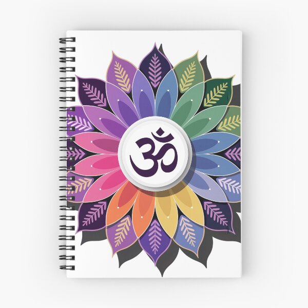 Item preview, ॐ-OM-AUM Lotus Chakra  Flower Art  designed and sold by Working Pajama.