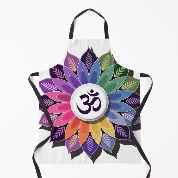 Item preview, ॐ-OM-AUM Arte floral del chakra del loto  designed and sold by Working Pajama.