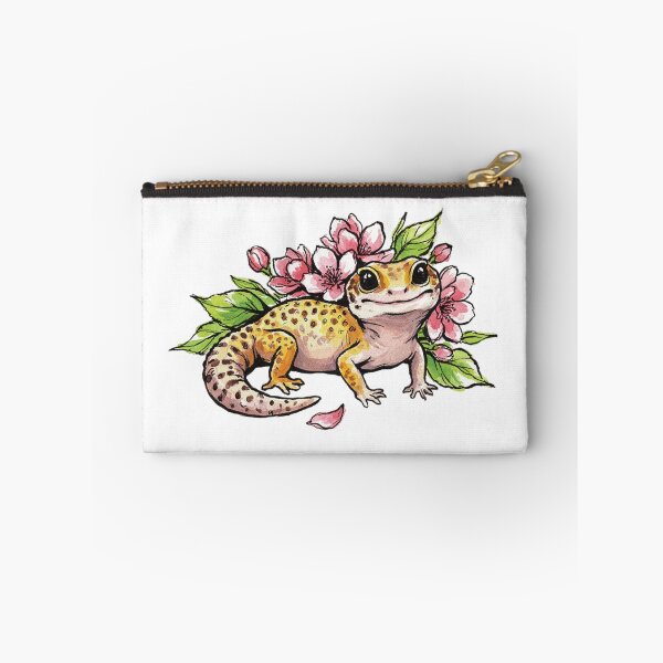 Item preview, Cute Leopard Gecko Sakura Flower designed and sold by chillaxcats.
