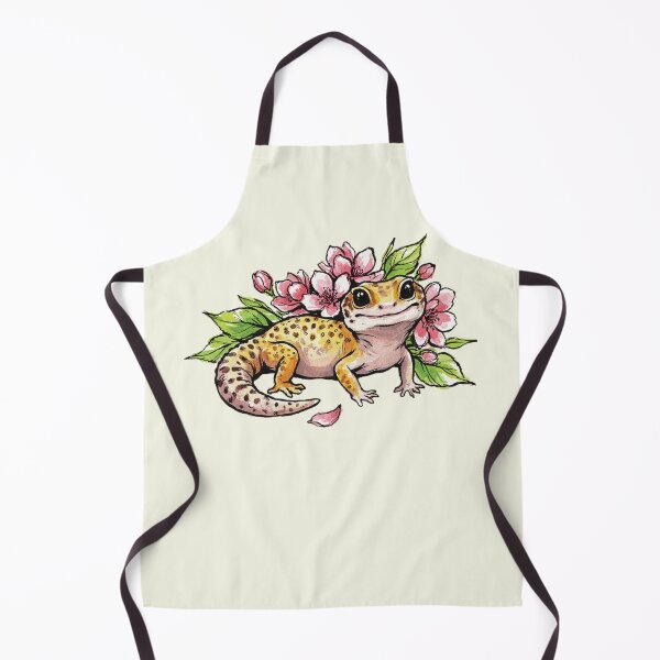 Item preview, Cute Leopard Gecko Sakura Flower designed and sold by chillaxcats.