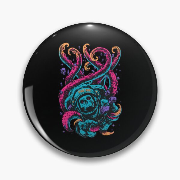 Item preview, Cosmic Kraken vs Skeleton Spaceman Retro Art designed and sold by DAYTONARTLEY.