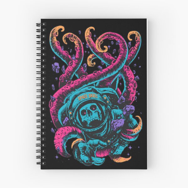 Item preview, Cosmic Kraken vs Skeleton Spaceman Retro Art designed and sold by DAYTONARTLEY.
