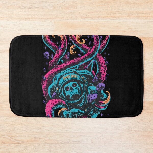 Item preview, Cosmic Kraken vs Skeleton Spaceman Retro Art designed and sold by DAYTONARTLEY.