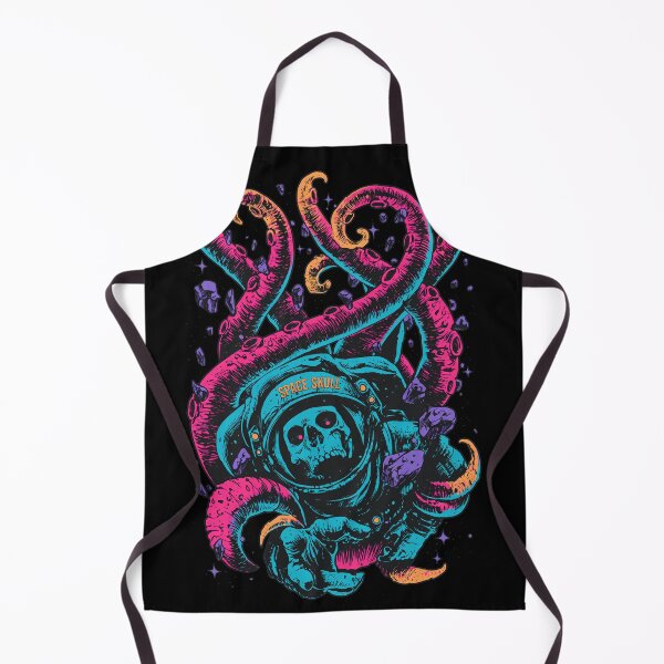 Item preview, Cosmic Kraken vs Skeleton Spaceman Retro Art designed and sold by DAYTONARTLEY.