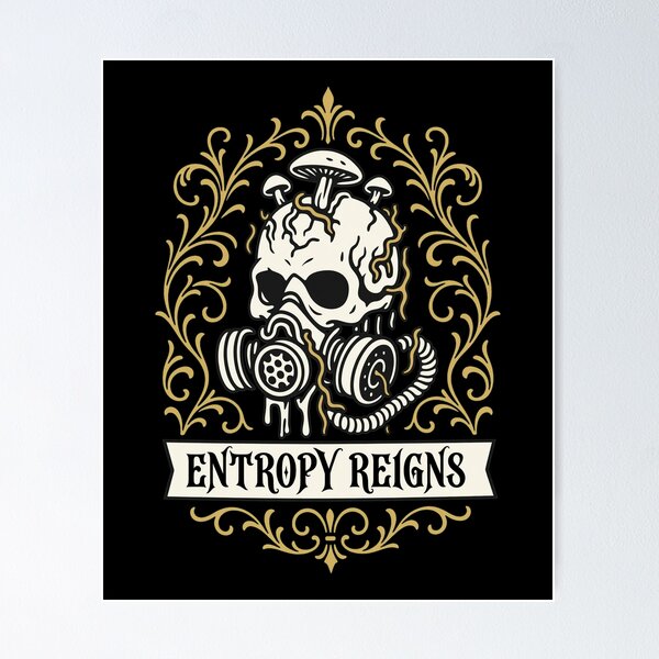 Item preview, Entropy Reigns Skull Gas Mask Vintage Emblem designed and sold by DAYTONARTLEY.