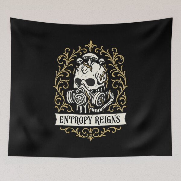 Item preview, Entropy Reigns Skull Gas Mask Vintage Emblem designed and sold by DAYTONARTLEY.
