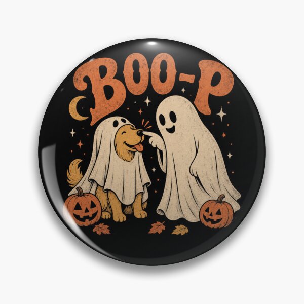 Item preview, Retro Boo-P Ghost Dog | Vintage Halloween Spooky Season Apparel designed and sold by shirt-hard-top1.