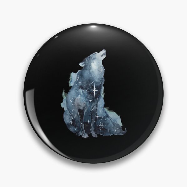 Item preview, Cosmic Wolf Howling Watercolor designed and sold by GAVIANDERS.