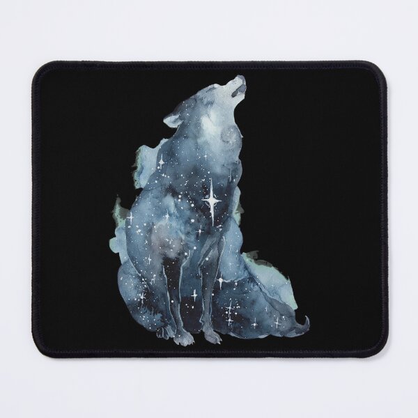 Item preview, Cosmic Wolf Howling Watercolor designed and sold by GAVIANDERS.