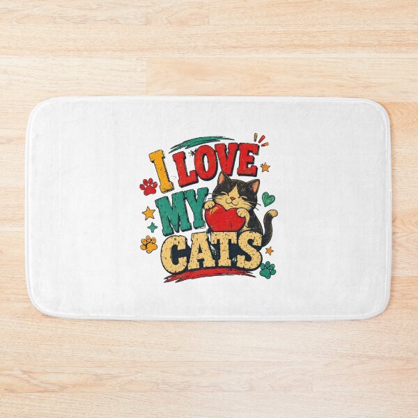 Item preview, Retro I Love My Cats Vintage Sunset Feline Graphic designed and sold by SoyLamderma.