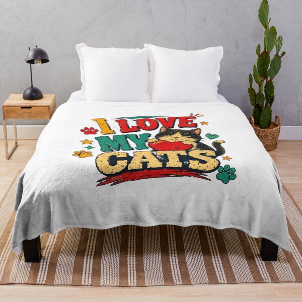 Item preview, Retro I Love My Cats Vintage Sunset Feline Graphic designed and sold by SoyLamderma.