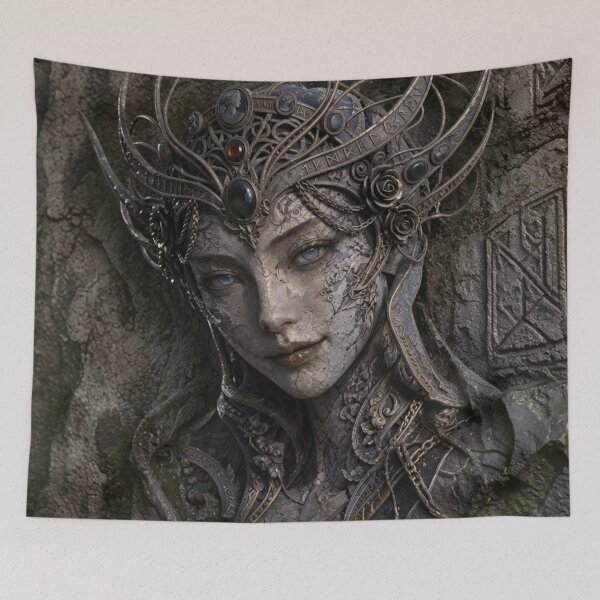 Item preview, The Silent Guardian - Eternal Stone Goddess designed and sold by minhdhbk.