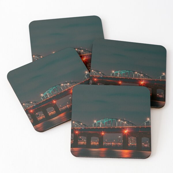 Item preview, Illuminated Bridge Arches and Glowing River Reflection designed and sold by Nightwindow.