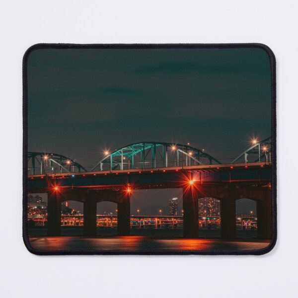 Item preview, Illuminated Bridge Arches and Glowing River Reflection designed and sold by Nightwindow.