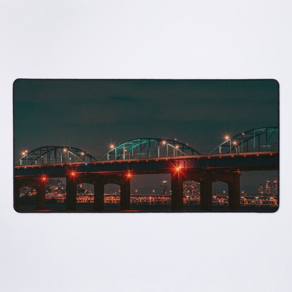 Item preview, Illuminated Bridge Arches and Glowing River Reflection designed and sold by Nightwindow.