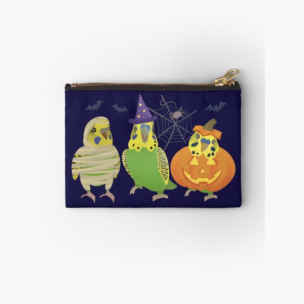 Item preview, Halloween green Budgies Illustration  designed and sold by FandomizedRose.