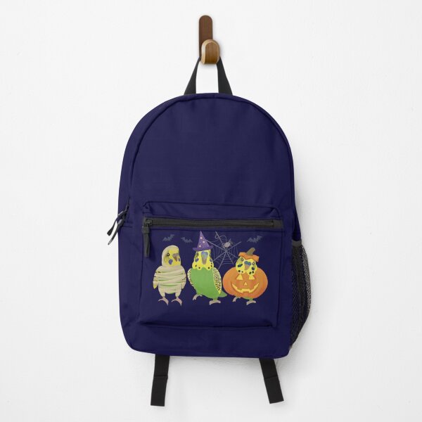 Aperçu de l'œuvre Illustration de perruches vertes pour Halloween créée et vendue par FandomizedRose.