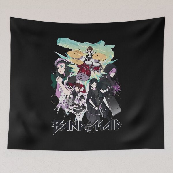 Item preview, Band-Maid Rock Band Anime Style Illustration designed and sold by Amansure.