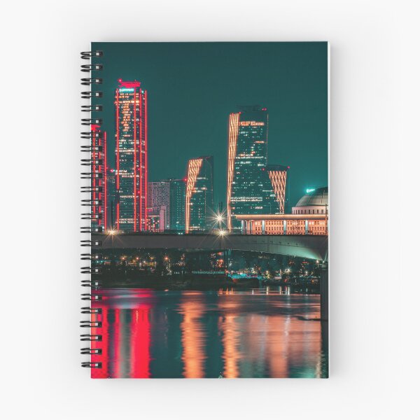 Item preview, Cyberpunk Skyline and Neon Reflections on River designed and sold by Nightwindow.