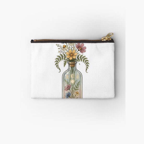 Item preview, Vintage Wildflower Botanical Jar Aesthetic designed and sold by ArtifactVerse.