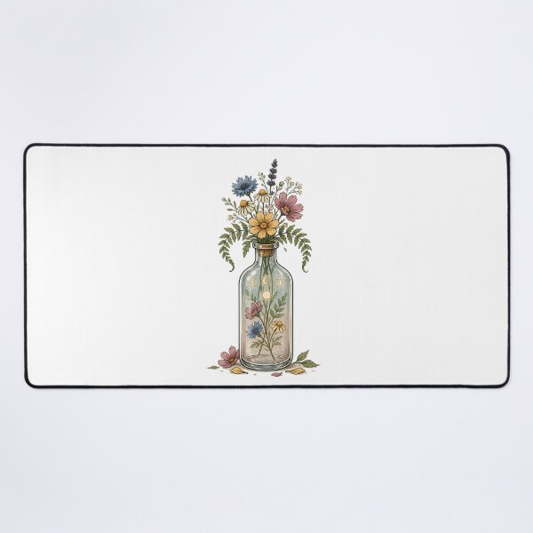 Item preview, Vintage Wildflower Botanical Jar Aesthetic designed and sold by ArtifactVerse.