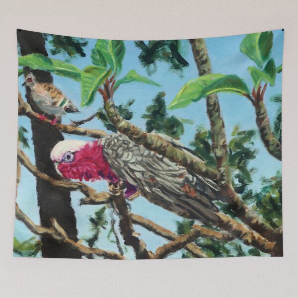 Item preview, Galah in the Frangipani designed and sold by Subgeometric.