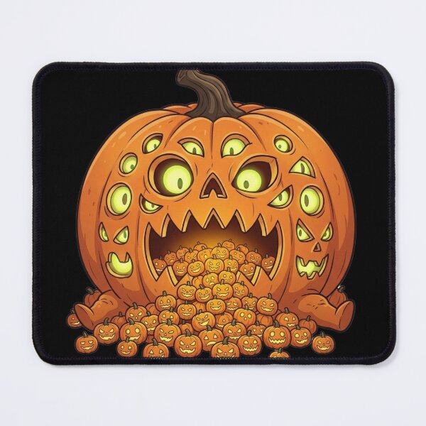 Item preview, Multi-Eyed Pumpkin Monster - Creepy Halloween Art designed and sold by Addy77shop.