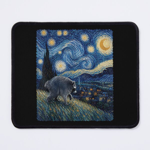 Item preview, Jimothy Viral Raccoon Starry Night Van Gogh Art Seattle Meme designed and sold by KristenSabol.